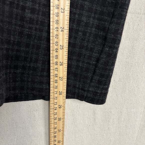 The Old Course St Andrews Plaid Polo Shirt Men Medium Dark Gray Athleisure Golf - Picture 5 of 8